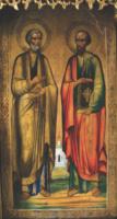 Икона святых апостолов Петра и Павла в Петропавловском храме.