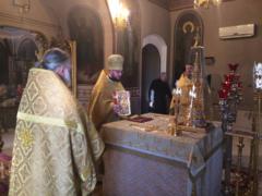 Божественная литургия в Неделю о блудном сыне на Сербском подворье в Москве