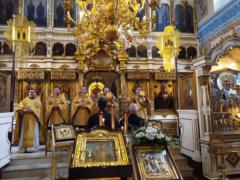 Божественная литургия в день памяти святого равноапостольного князя Владимира на Сербском подворье в Москве
