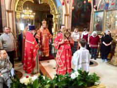 Божественная литургия в 2-ю неделю по Пасхе на Сербском подворье в Москве