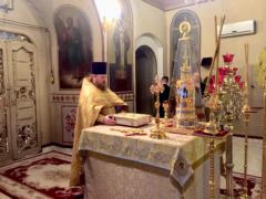 Божественная литургия в Неделю 30-ю по Пятидесятнице на Сербском подворье в Москве