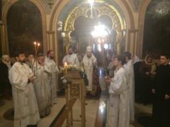 Божественная литургия в Рождественский сочельник на Сербском подворье в Москве