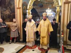 Божественная литургия в праздник святителя Саввы Сербского