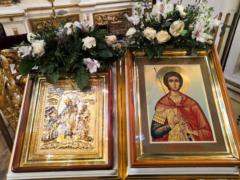Божественная Литургия в день памяти святого великомученика Димитрия Солунского на Сербском подворье в Москве