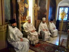 Празднование Собора Архистратига Михаила и прочих Небесных Сил на Сербском подворье в Москве
