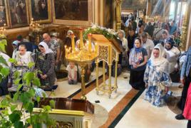 Божественная Литургия в праздник Святой Троицы на Сербском подворье в Москве