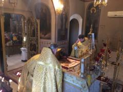 Божественная литургия в Неделю 15-ю по Пятидесятнице на Сербском подворье в Москве