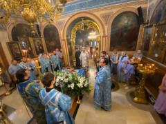 В канун праздника Успения Божией Матери епископ Моравичский Антоний совершил Всенощное бдение