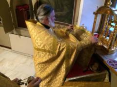 Божественная литургия в 24-ю неделю по Пятидесятнице на Сербском подворье в Москве