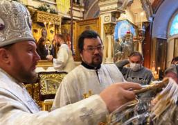 Божественная литургия в праздник Святого Богоявления на Сербском подворье в Москве