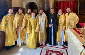 Божественная литургия в день юбилея епископа Моравичского Антония