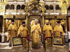 В праздник Преподобного Симеона Мироточивого епископ Антоний совершил Божественную литургию на Сербском подворье в Москве