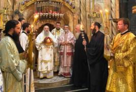 Епископ Моравичский Антоний принял участие в богослужении в храме Гроба Господня в Иерусалиме