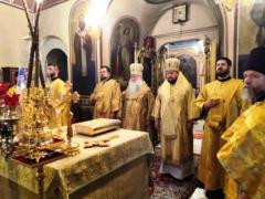 Божественная литургия в 33-ю неделю по Пятидесятнице на Сербском подворье в Москве