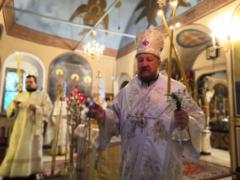 Божественная литургия в Неделю 31-ю по Пятидесятнице на Сербском подворье в Москве