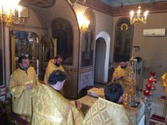 Божественная литургия в 8-ю неделю по Пятидесятнице на Сербском подворье в Москве