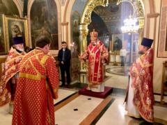 Божественная литургия в праздник великомученика Димитрия Солунского