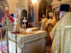 Божественная литургия в 17-ю неделю по Пятидесятнице на Сербском подворье в Москве