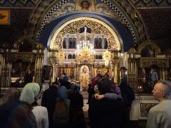 Божественная литургия в Неделю мясопустную, о Страшном суде на Сербском подворье в Москве