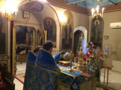 Божественная литургия в праздник Сретения Господня на Сербском Подворье в Москве
