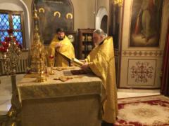 Божественная литургия в 23-ю неделю по Пятидесятнице на Сербском подворье в Москве