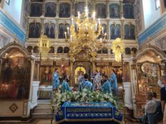 В праздник Успения Божией Матери епископ Антоний совершил Литургию на Сербском подворье в Москве