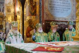 В день памяти преподобного Сергия Радонежского Святейший Патриарх Кирилл совершил Литургию в Троице-Сергиевой лавре
