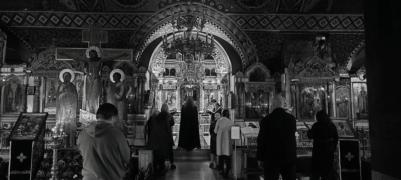 Утреня с чтением Великого канона преподобного Андрея Критского на Сербском подворье в Москве