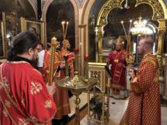 Всенощное бдение в канун праздника святого мученика Лазаря князя Сербского
